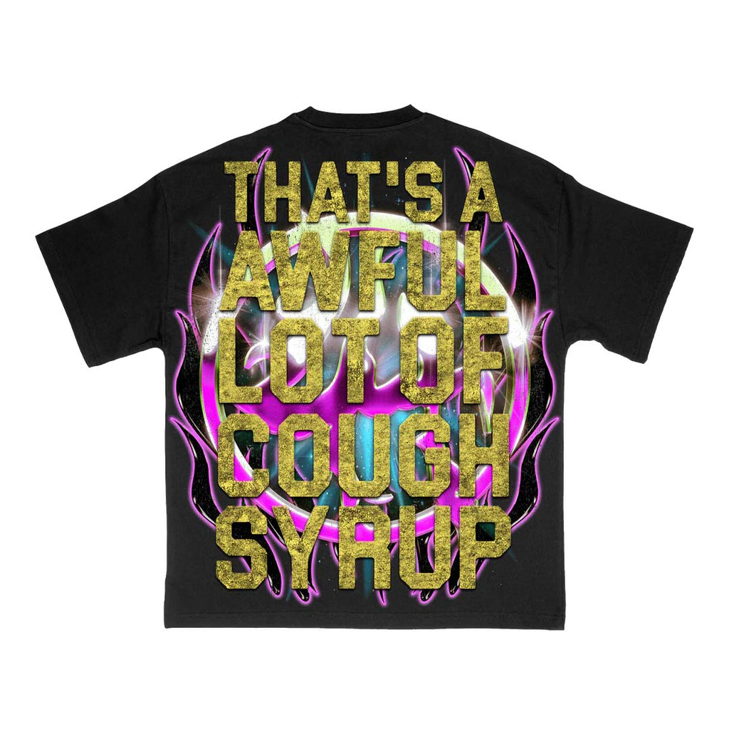 Lost Hills x Cough Syrup Skull Tee Black